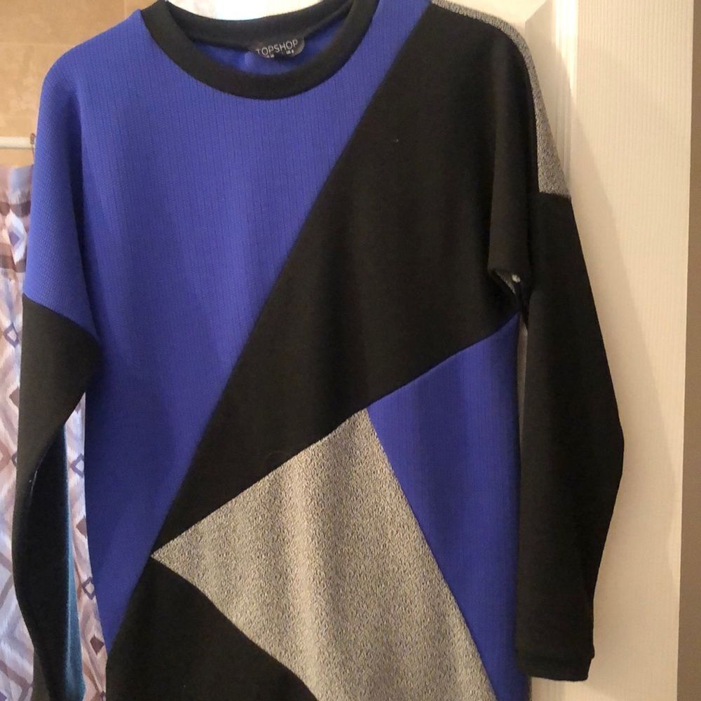 Topshop geometric sweater dress - Picture 2 of 4